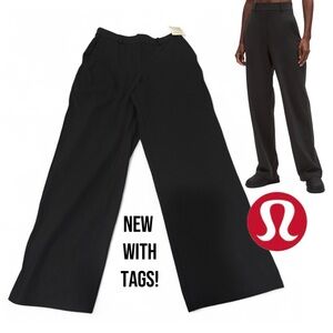 Lululemon Daydrift Black High-rise Straight Leg Pants • Women’s Large - $148